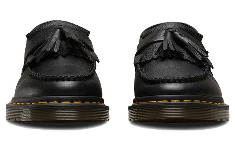 (WMNS) Dr. Martens Adrian Virginia Leather Tassel Loafers 'Black' 22760001 - 4