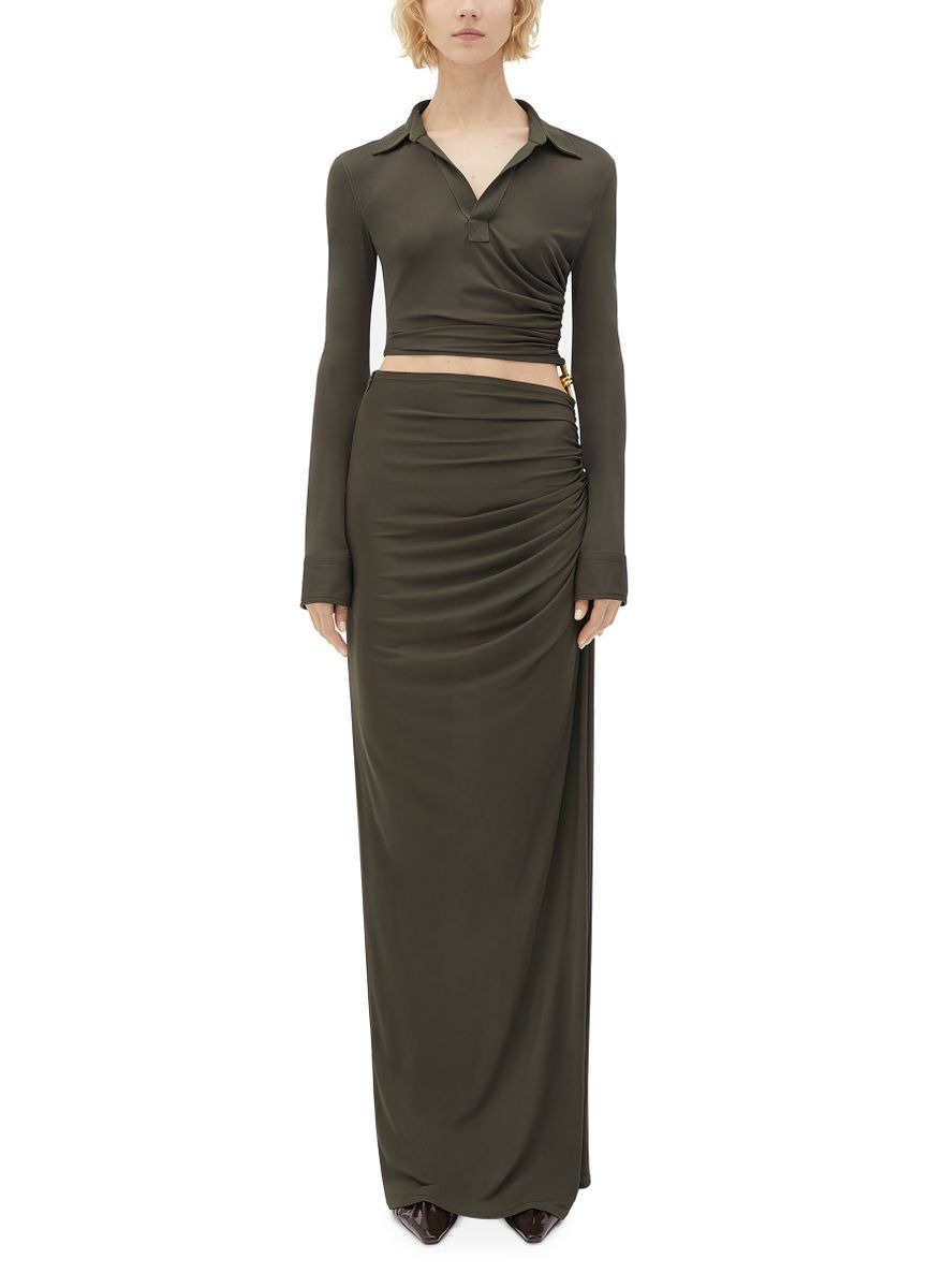 Long flowing dress in viscose - 2