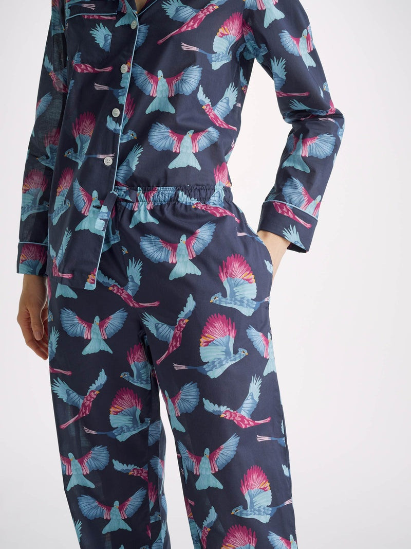 Women's Pyjamas Ledbury 63 Cotton Batiste Navy 5