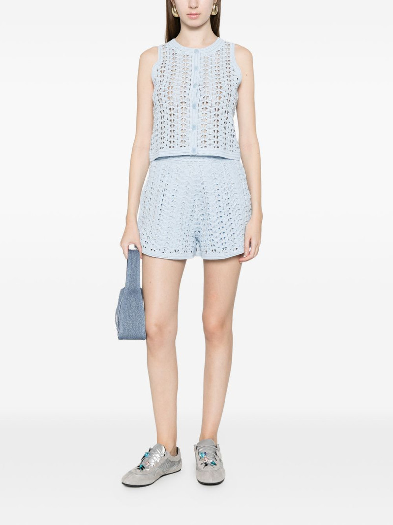 Sandro buttoned crochet top outlook