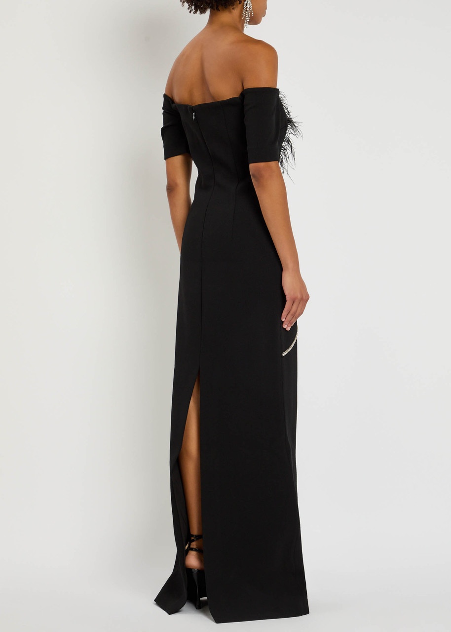 Rebecca Vallance Starlight Embellished Crepe Gown - 3