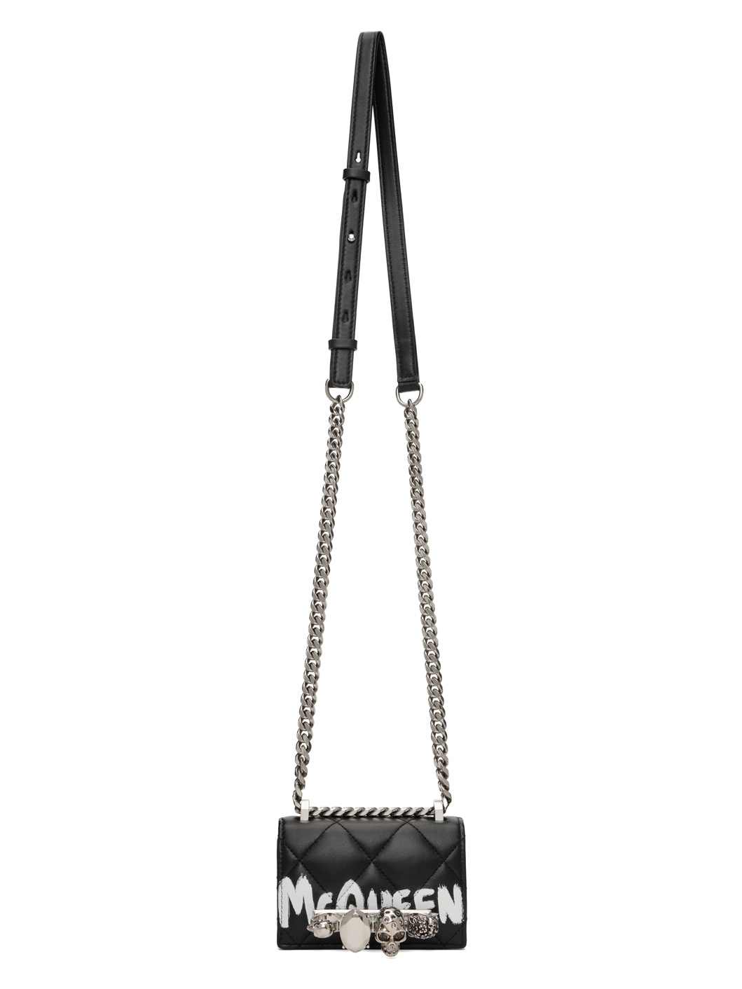 Black Micro Jewelled Satchel - 4
