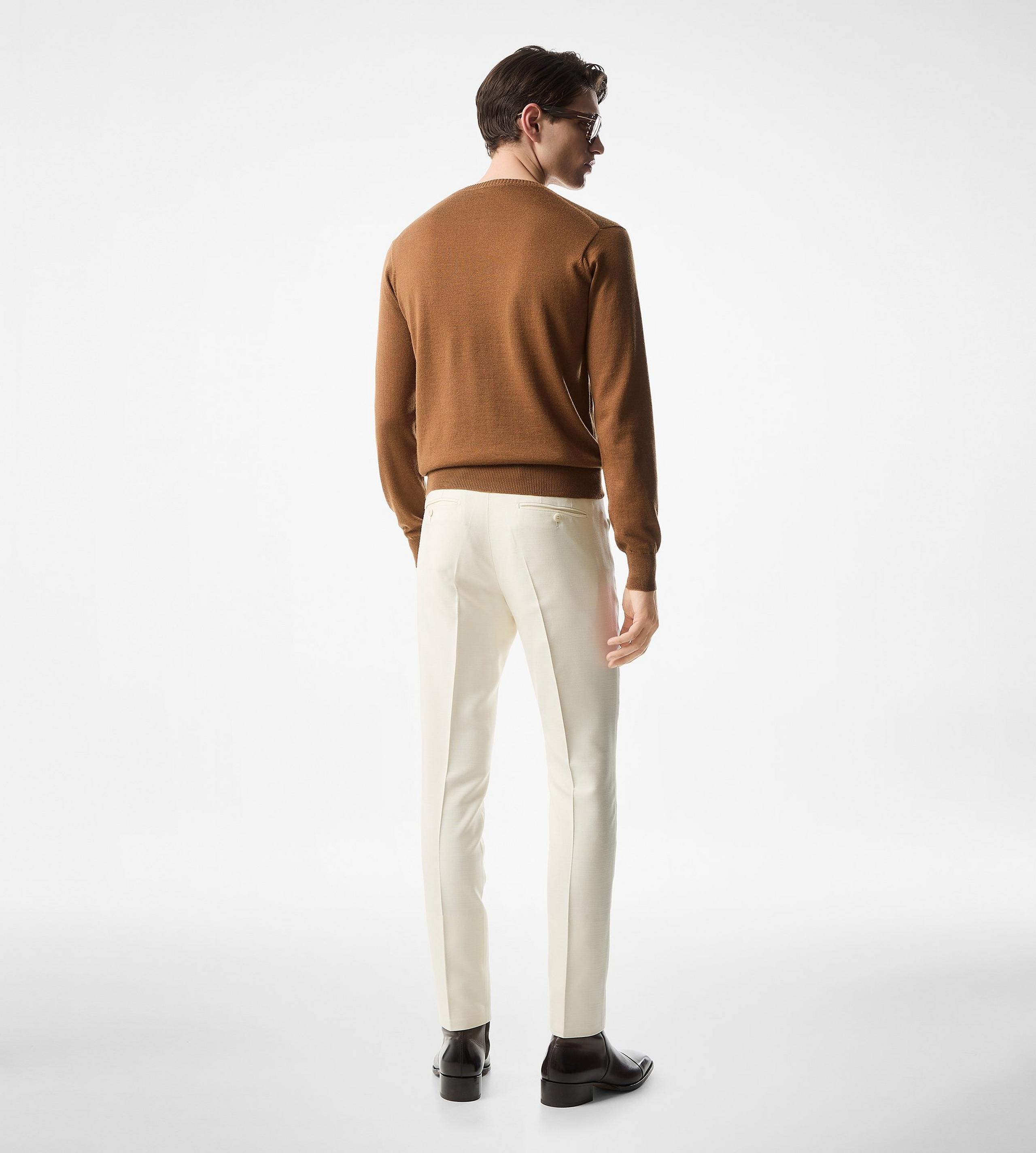 SEAMLESS ALPACA SILK CREW NECK - 3