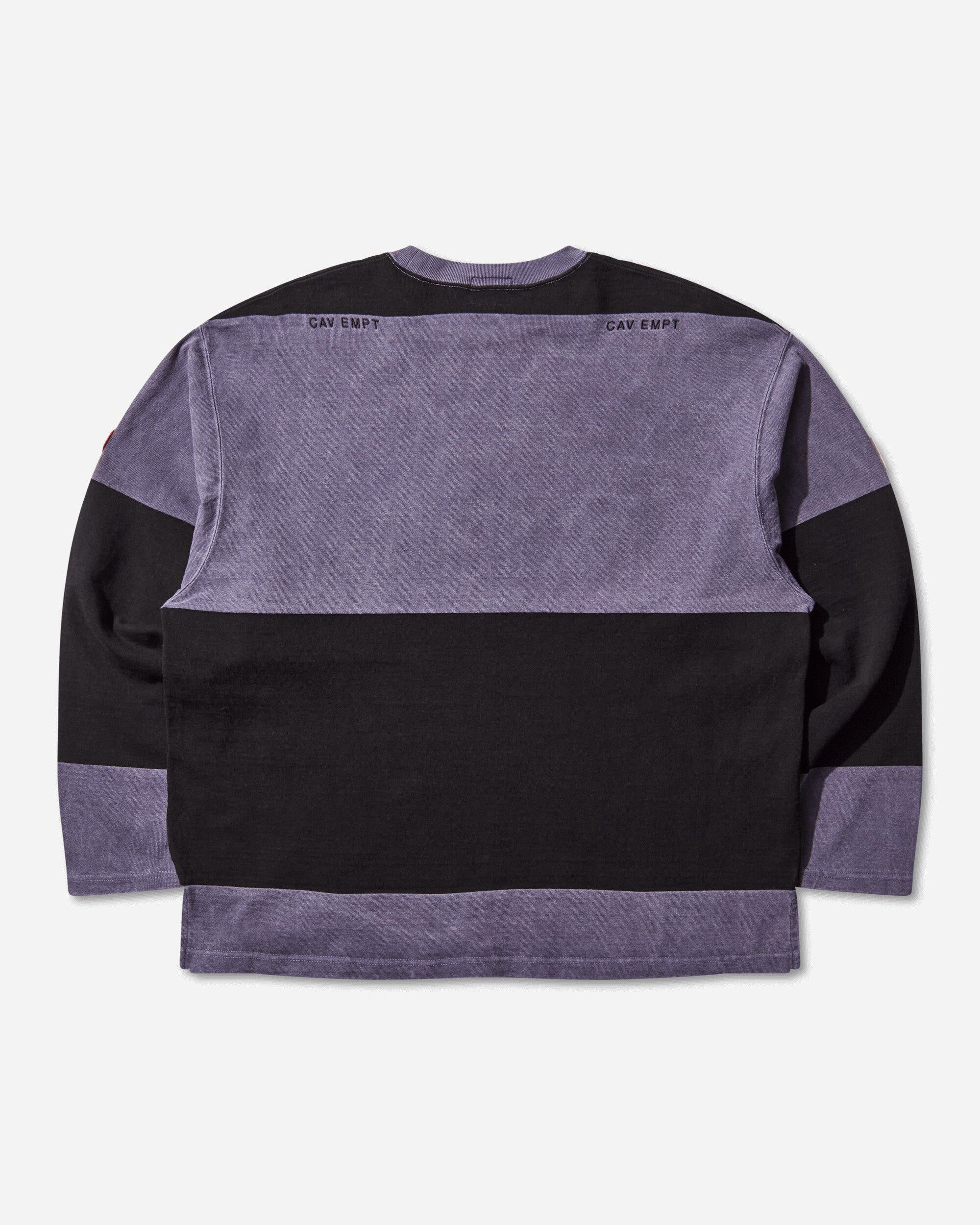 Men's Overdye Stripe Longsleeve T-Shirt Purple - 2