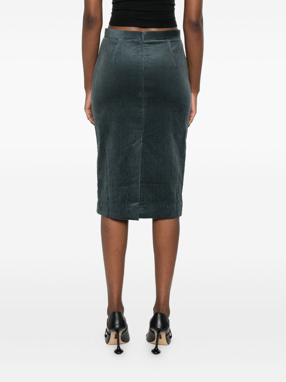 corduroy midi skirt - 4