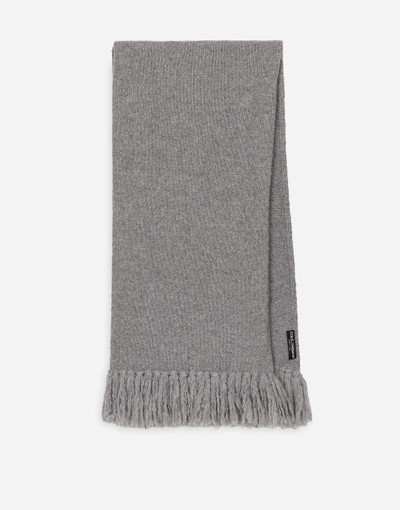 Dolce & Gabbana Stretch technical wool knit scarf outlook