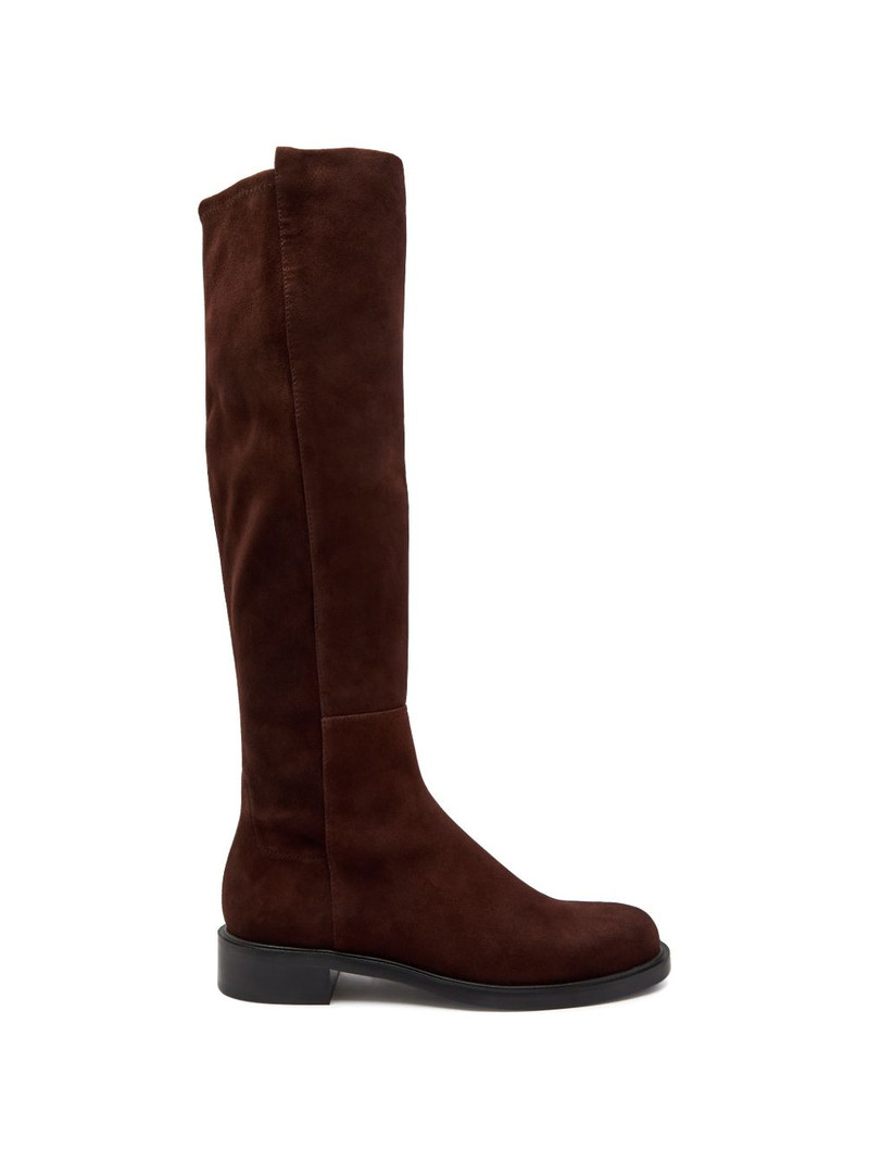 panelled knee-high boots 1