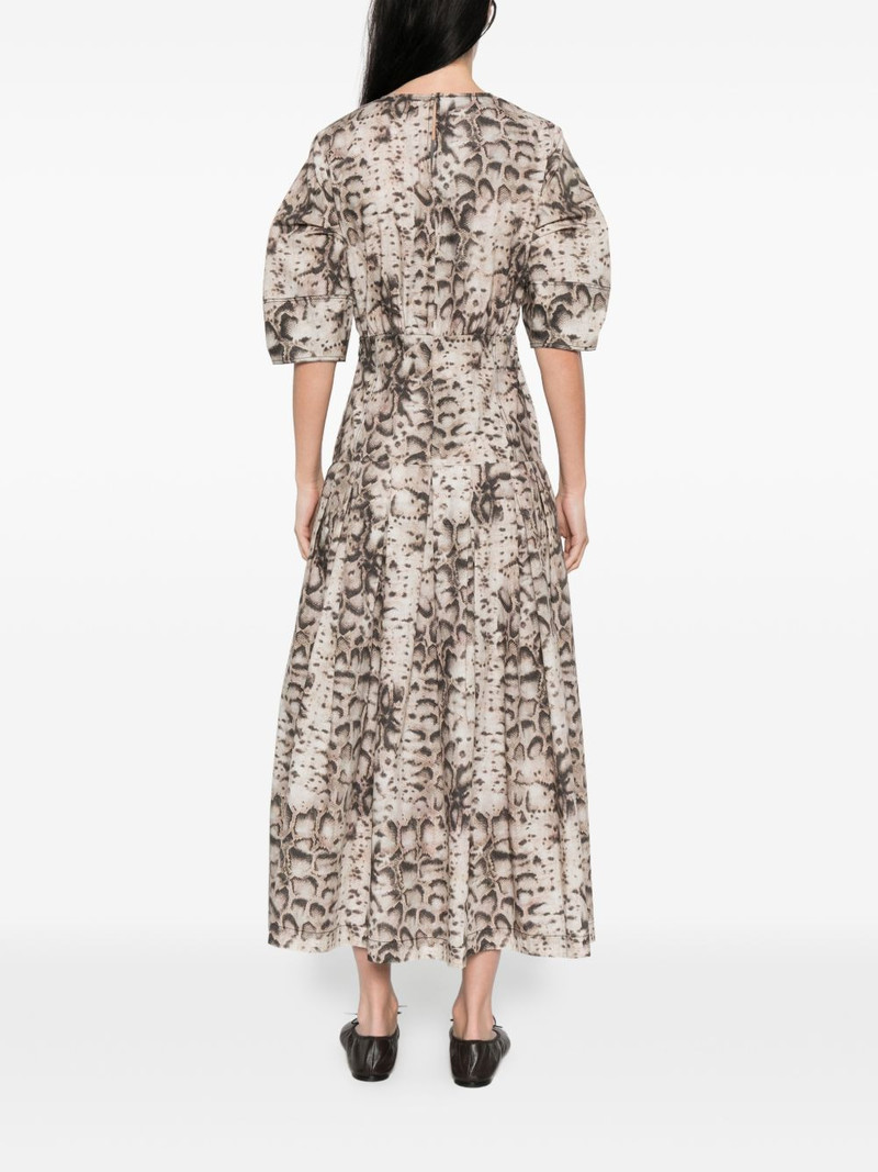 cutout animal-print midi dress 4