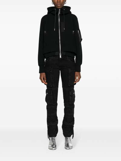 sacai layered jersey hooded jacket outlook