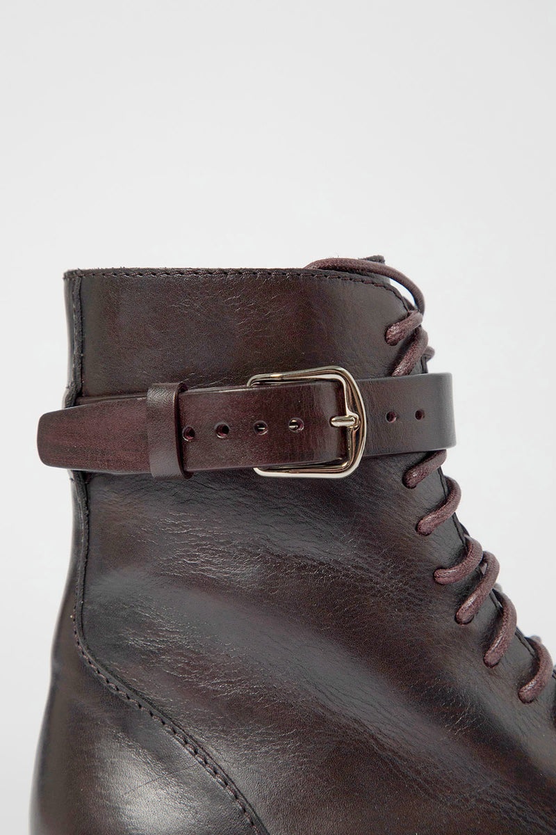 Cisse Combat Boots Aubergine - 5