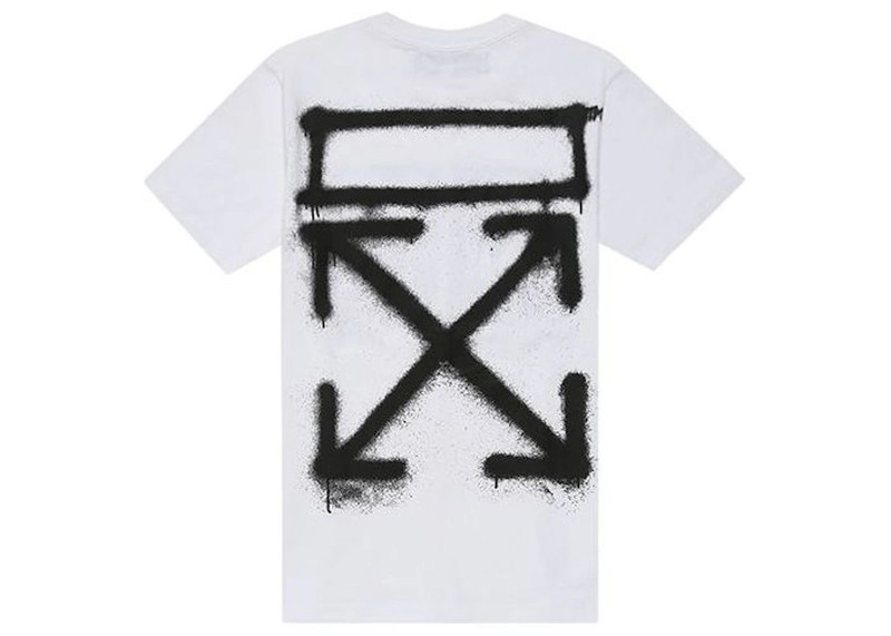 Off-White OFF-WHITE Spray Paint Photo T-Shirt White Black outlook
