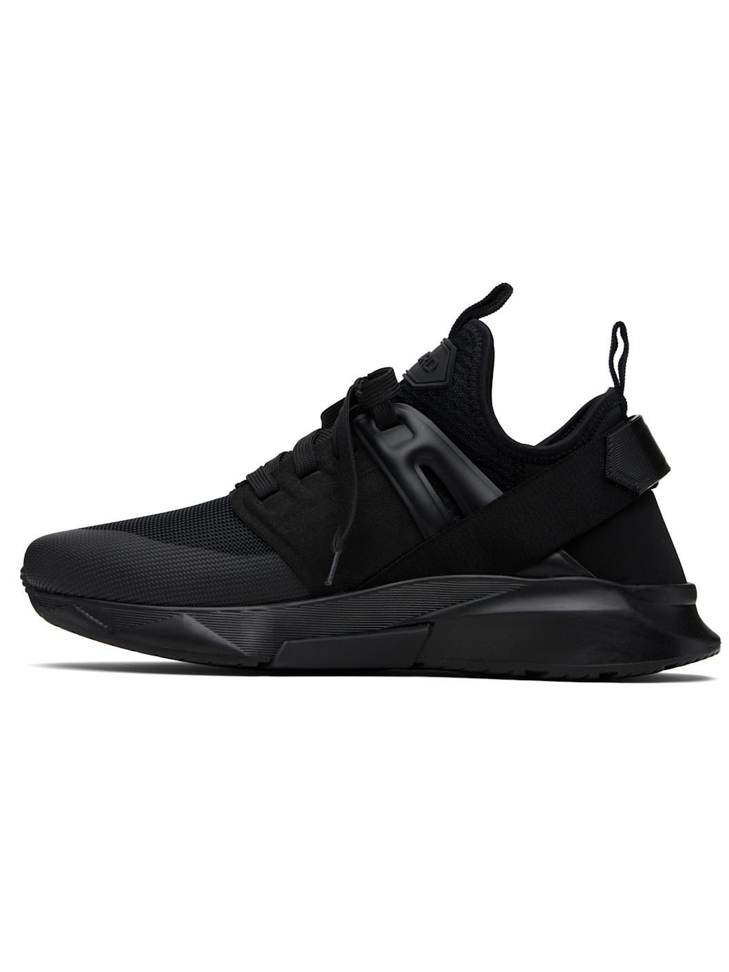 Black Neoprene Suede Jago Sneakers - 3