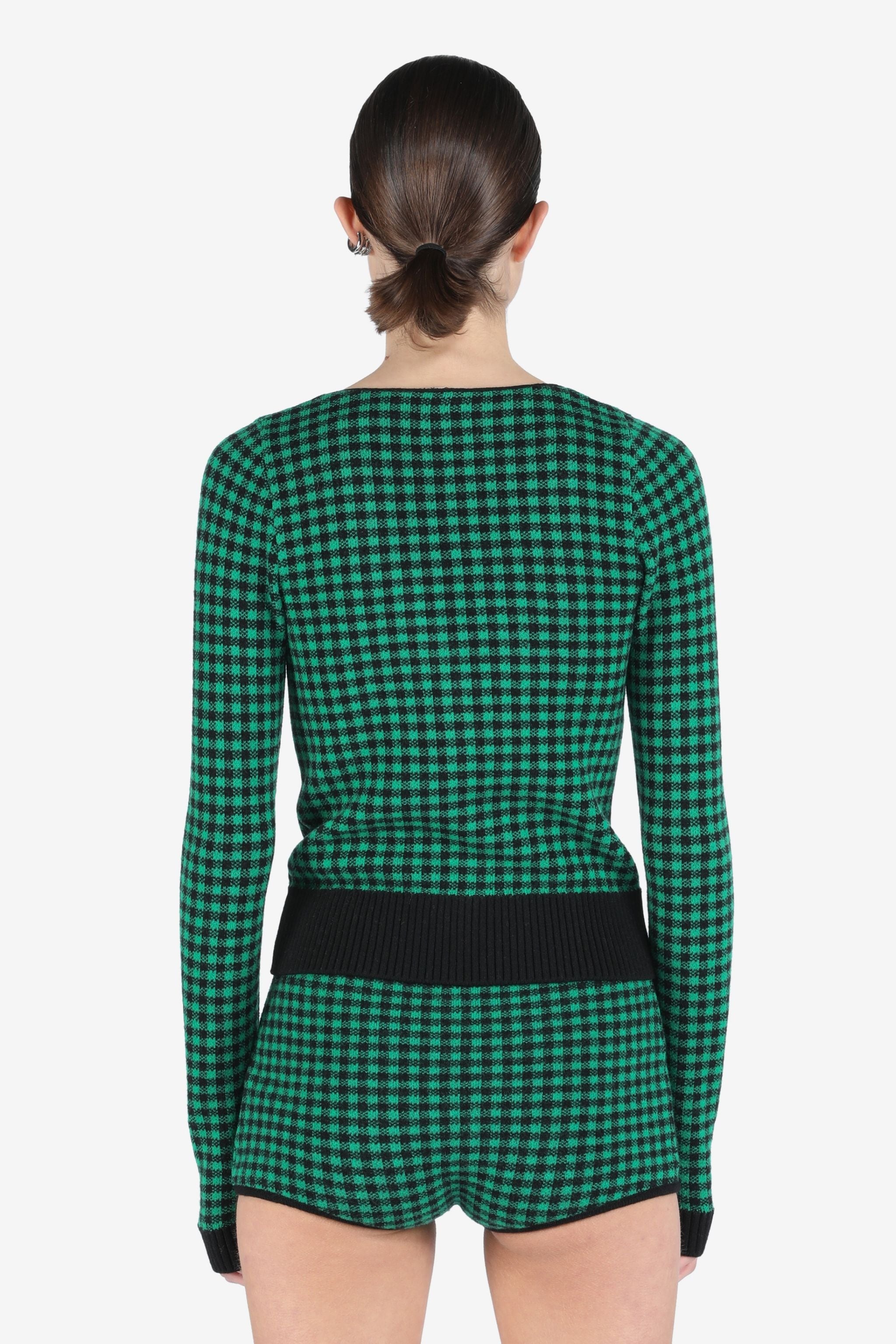 CHECKED CARDIGAN - 2