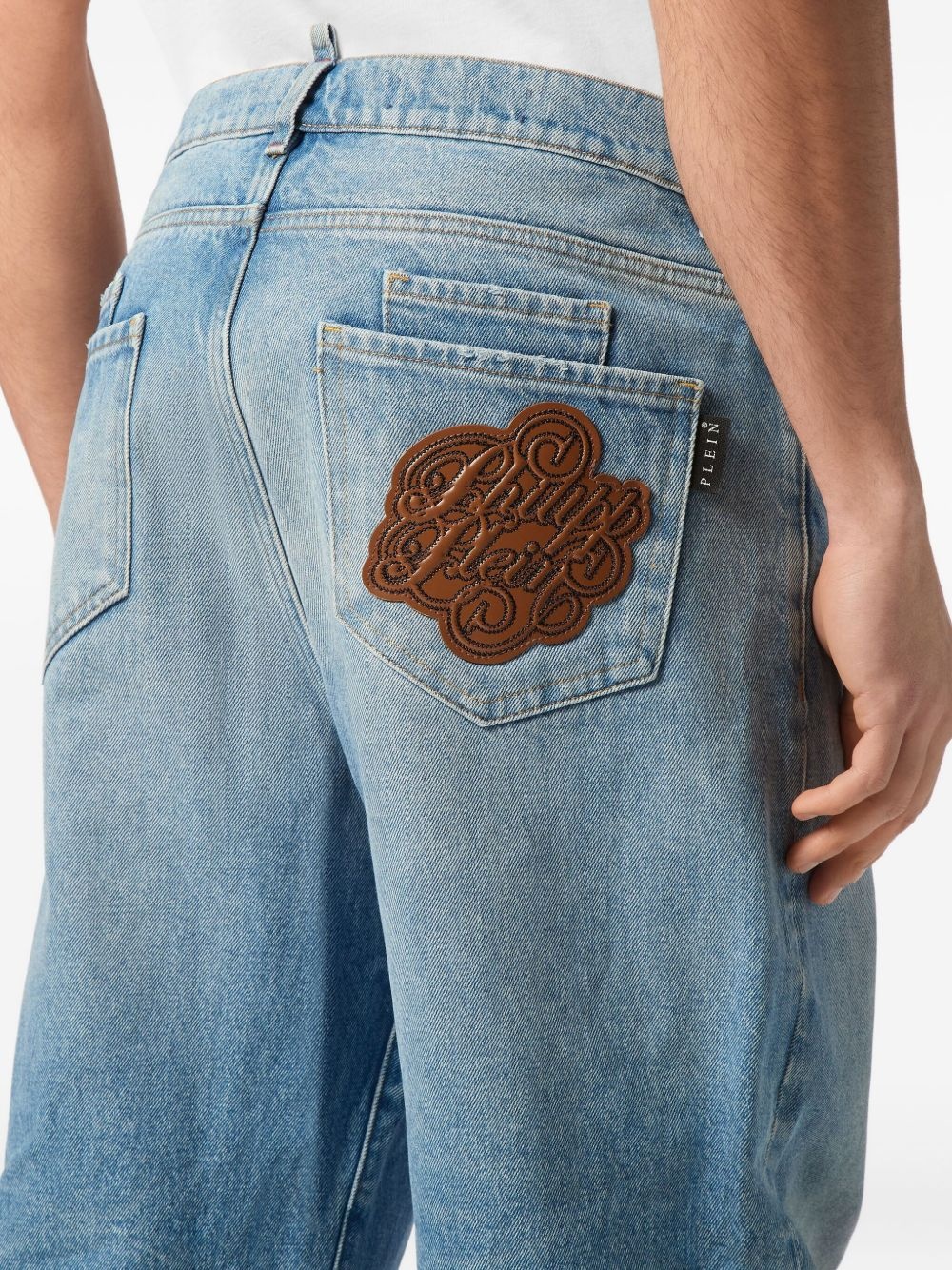 logo-patch jeans - 5