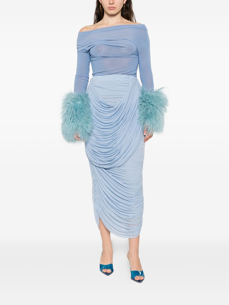 MAGDA BUTRYM draped midi skirt outlook