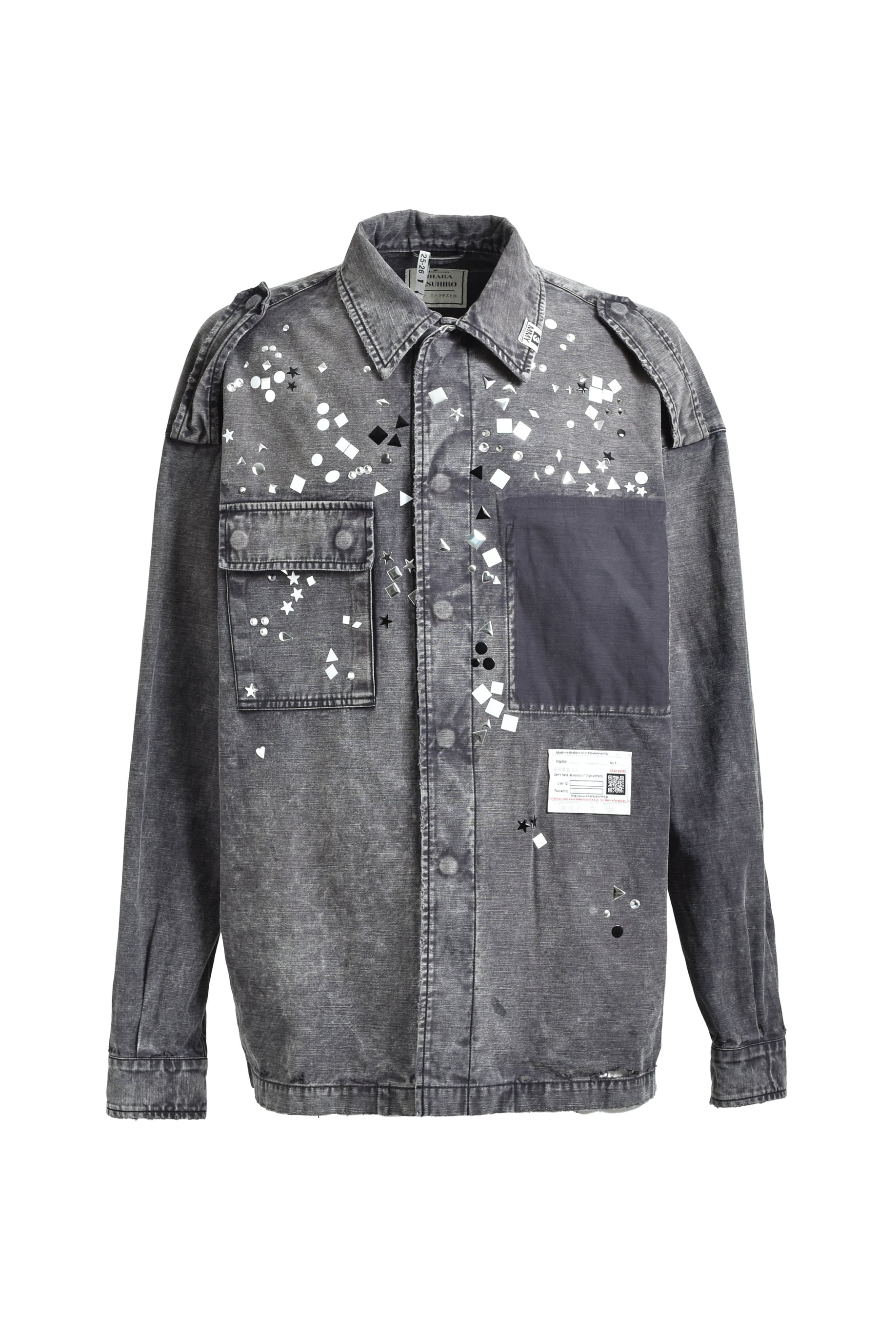 EMBELLISHED MILITARY SHIRTS / BLK - 5