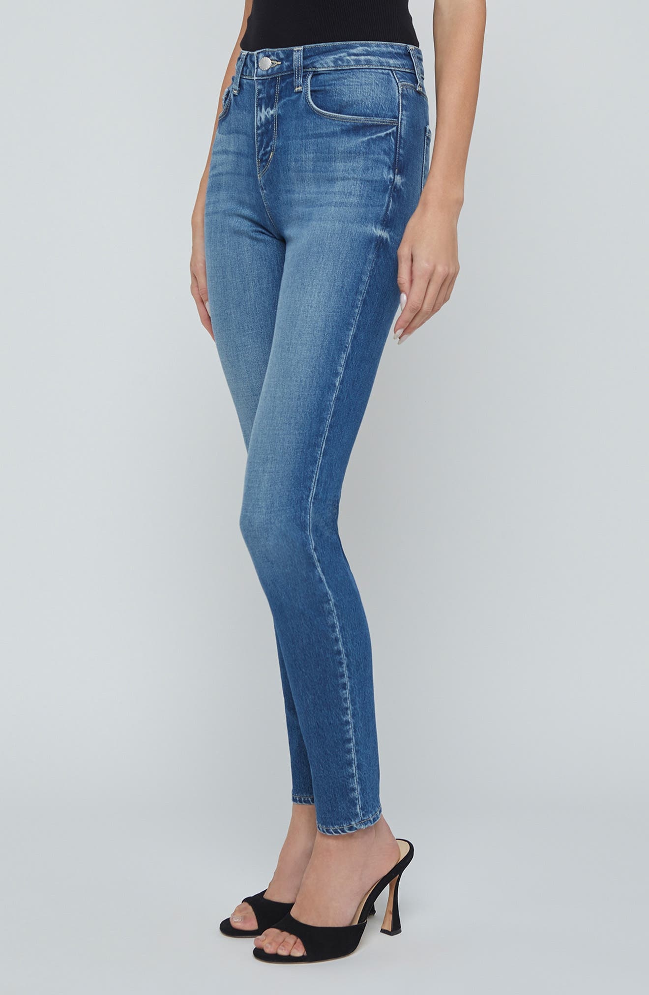 L'AGENCE Marguerite High Waist Skinny Jeans in Paladino at Nordstrom - 3