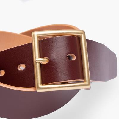 Iron Heart OGL-BELT-VTG1.75-BRN OGL Vintage 1.75" Leather Belt - Hand-Dyed Brown outlook