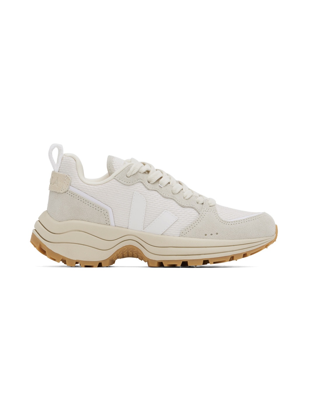 White & Gray Venturi Sneakers - 1