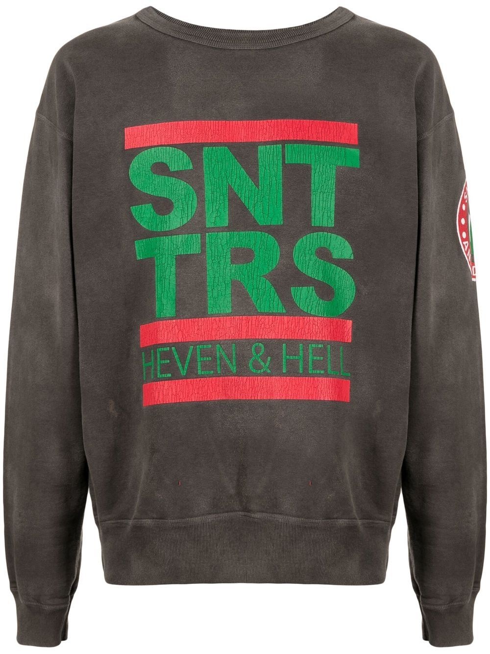 logo-print crew-neck sweatshirt - 1