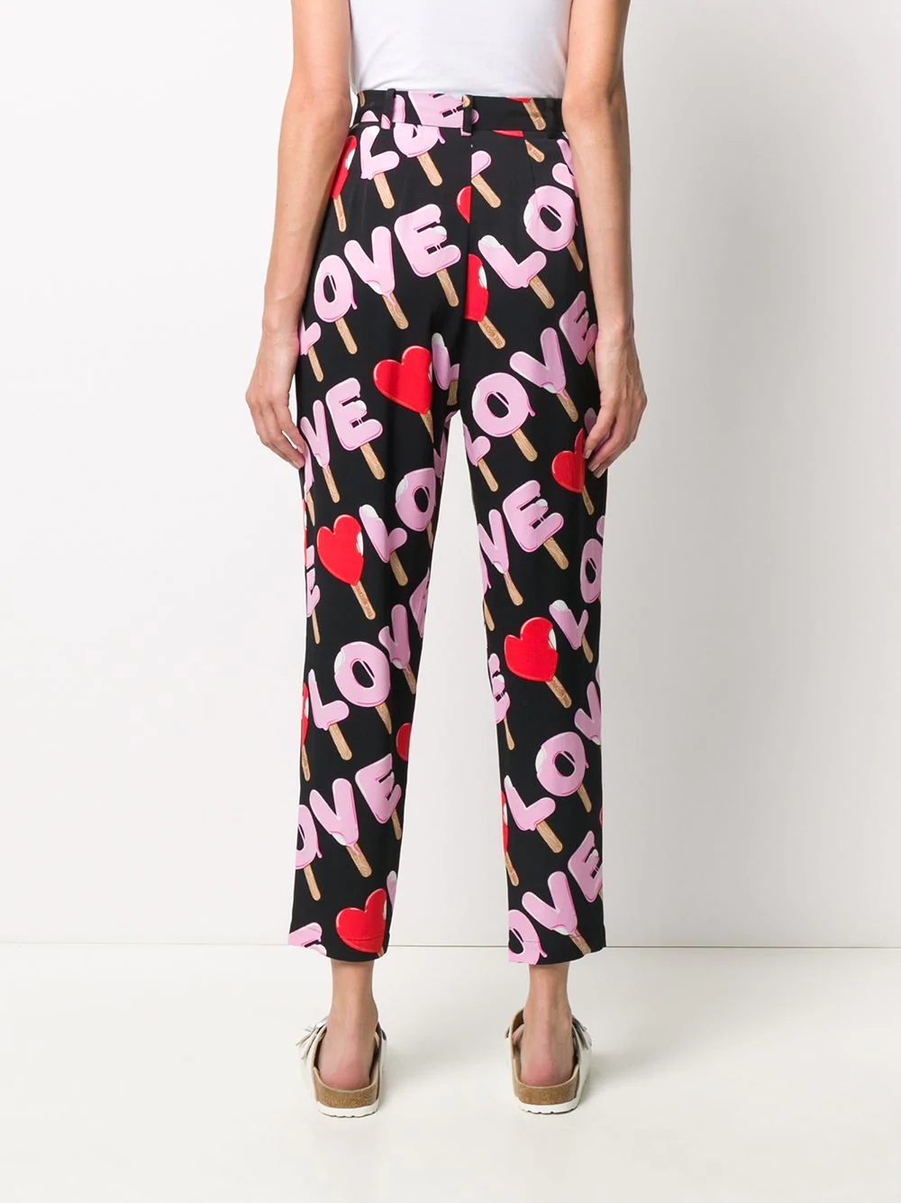 printed tailored trousers - 4