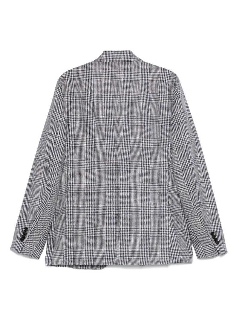 LARDINI check-pattern blazer outlook