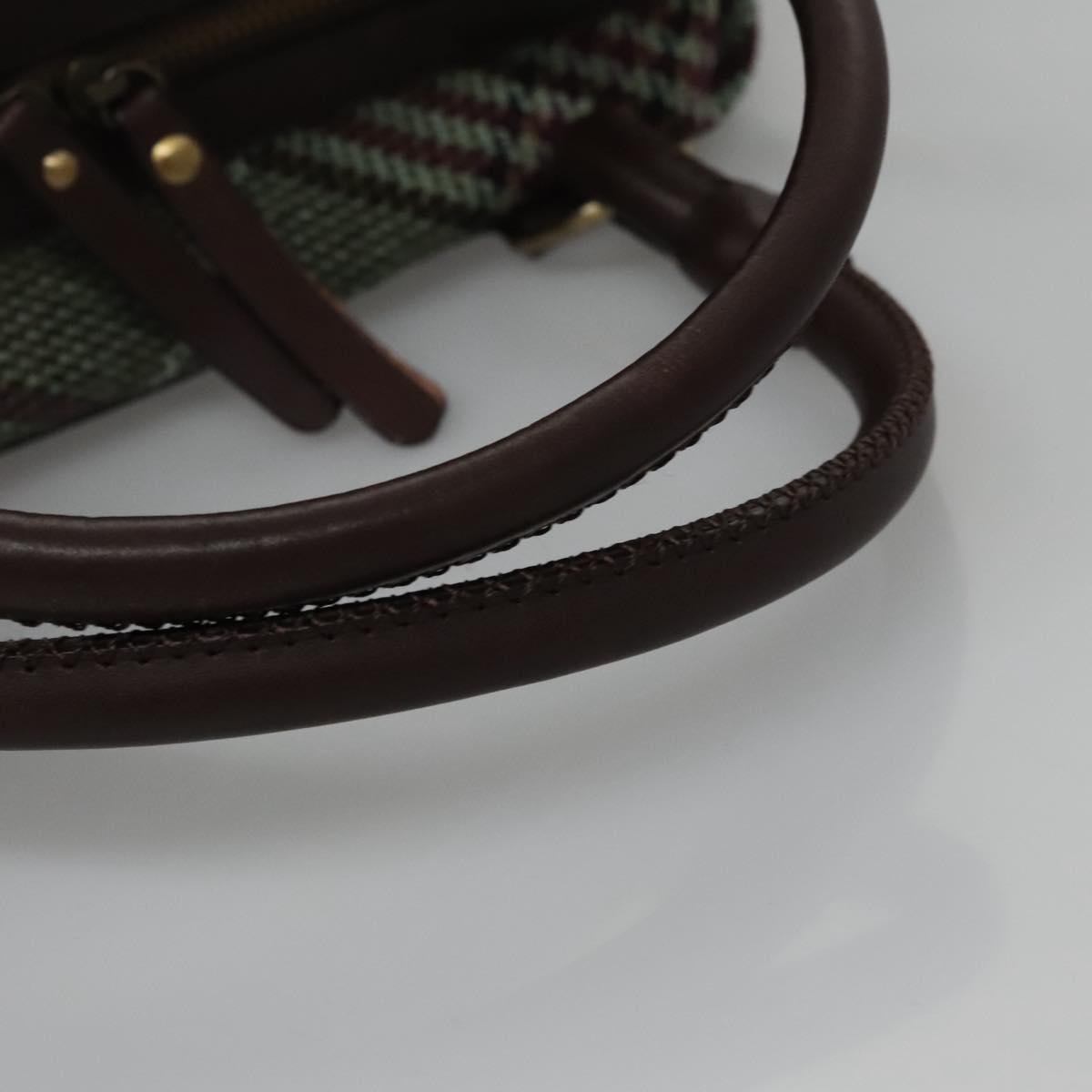 Burberry Nova Check Hand Bag Canvas Green - 7