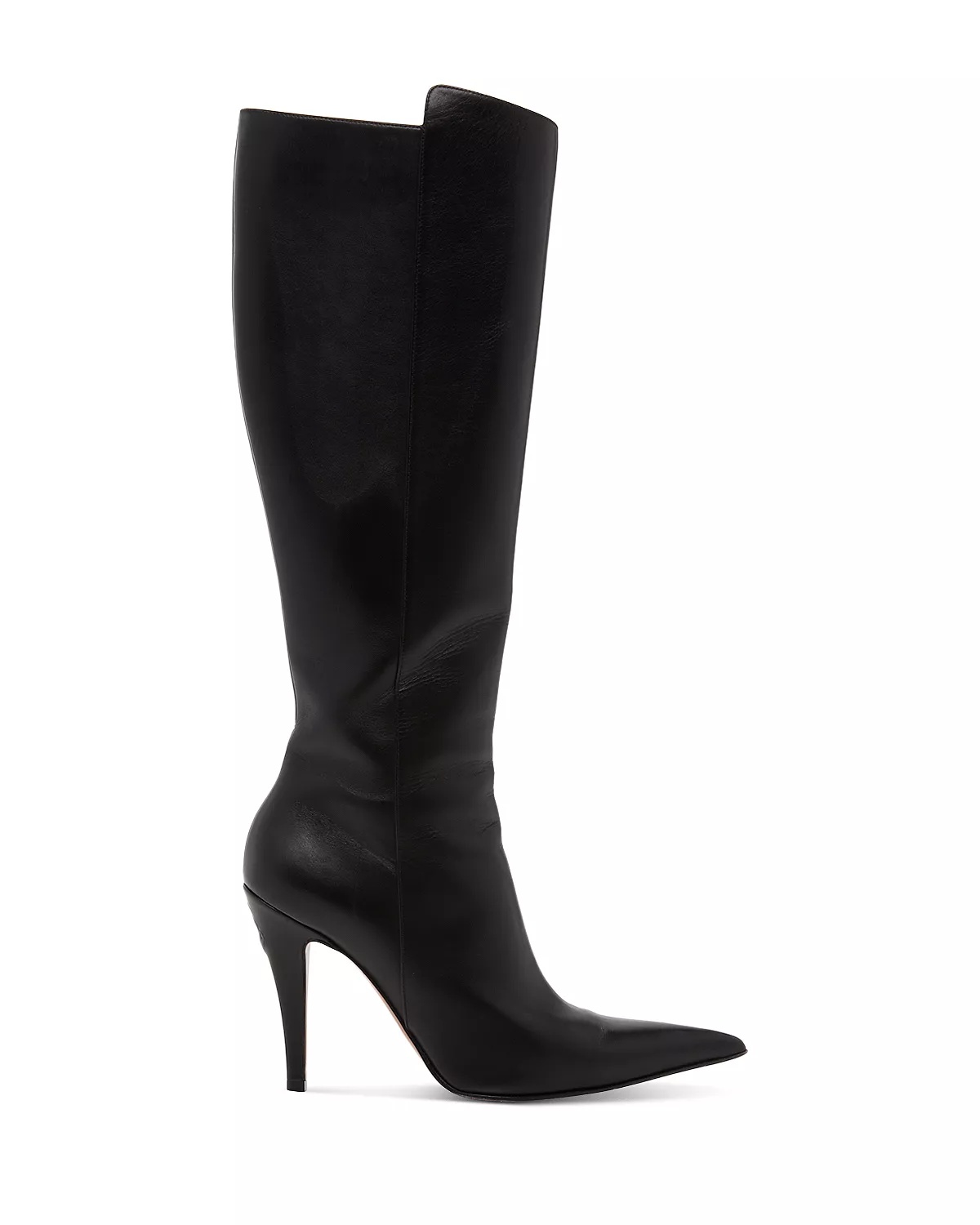 Women's Pointed Toe High Heel Leather Boots - 3