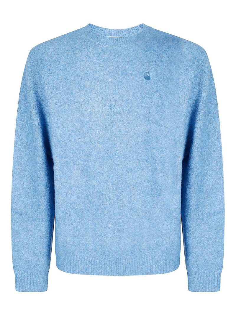 Curtis logo-patch sweater 1