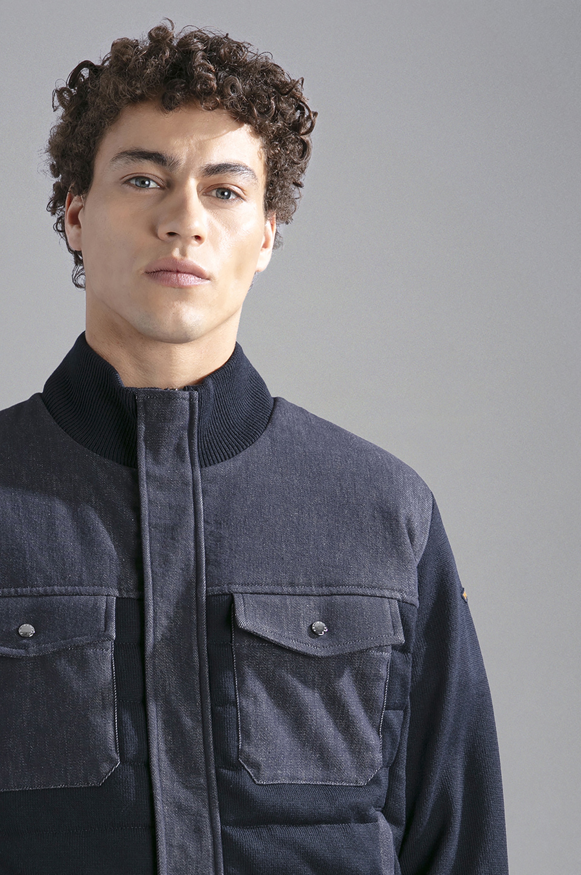 HYBRID SWEATER WOOL AND DENIM - 4