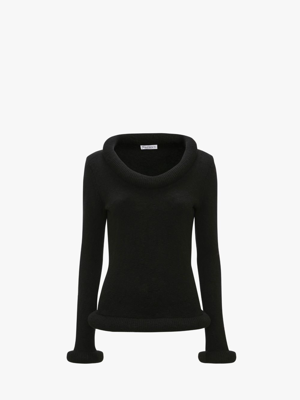 bumper-trim cotton jumper - 1