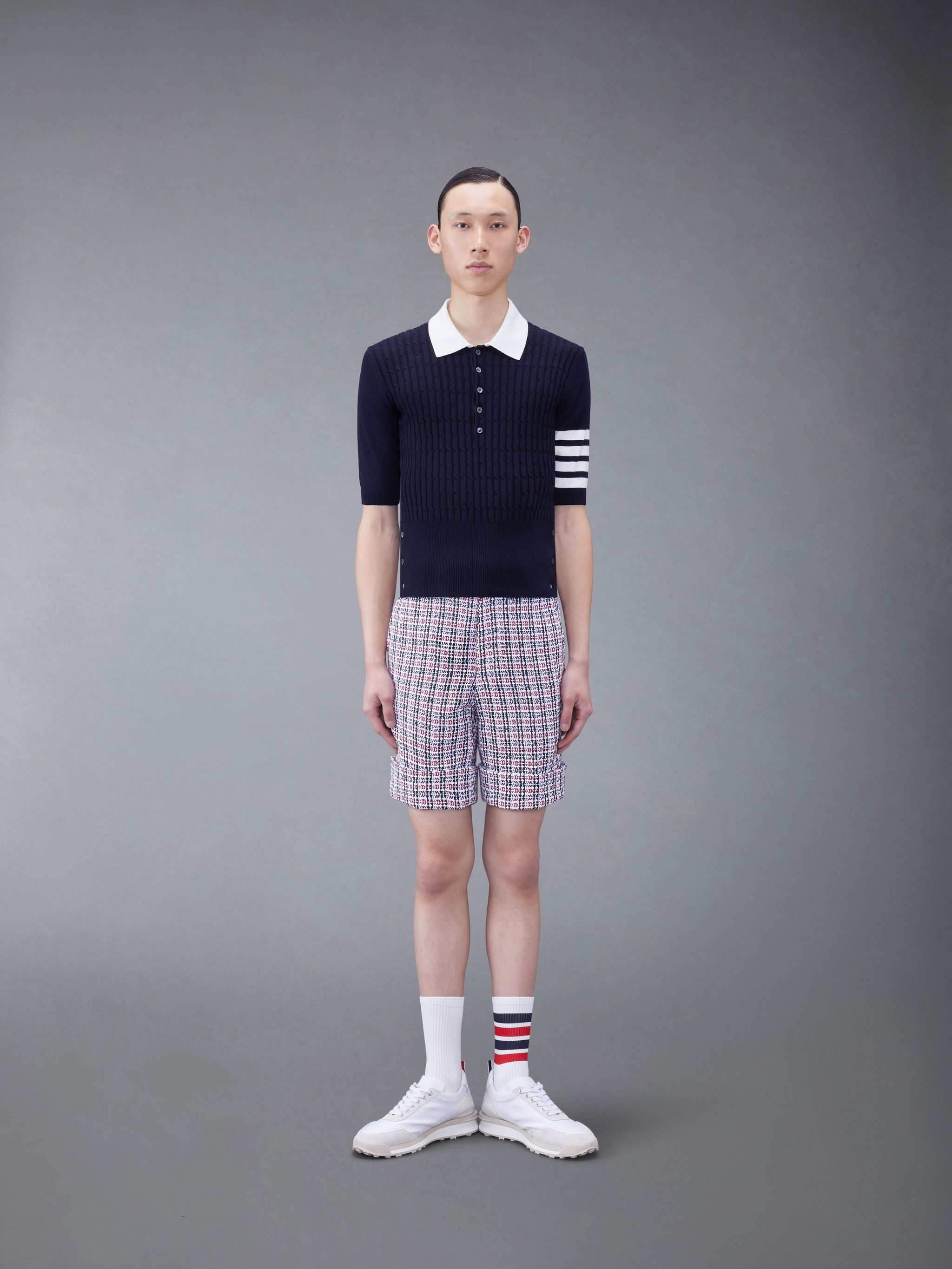 4-bar stripe polo shirt - 3