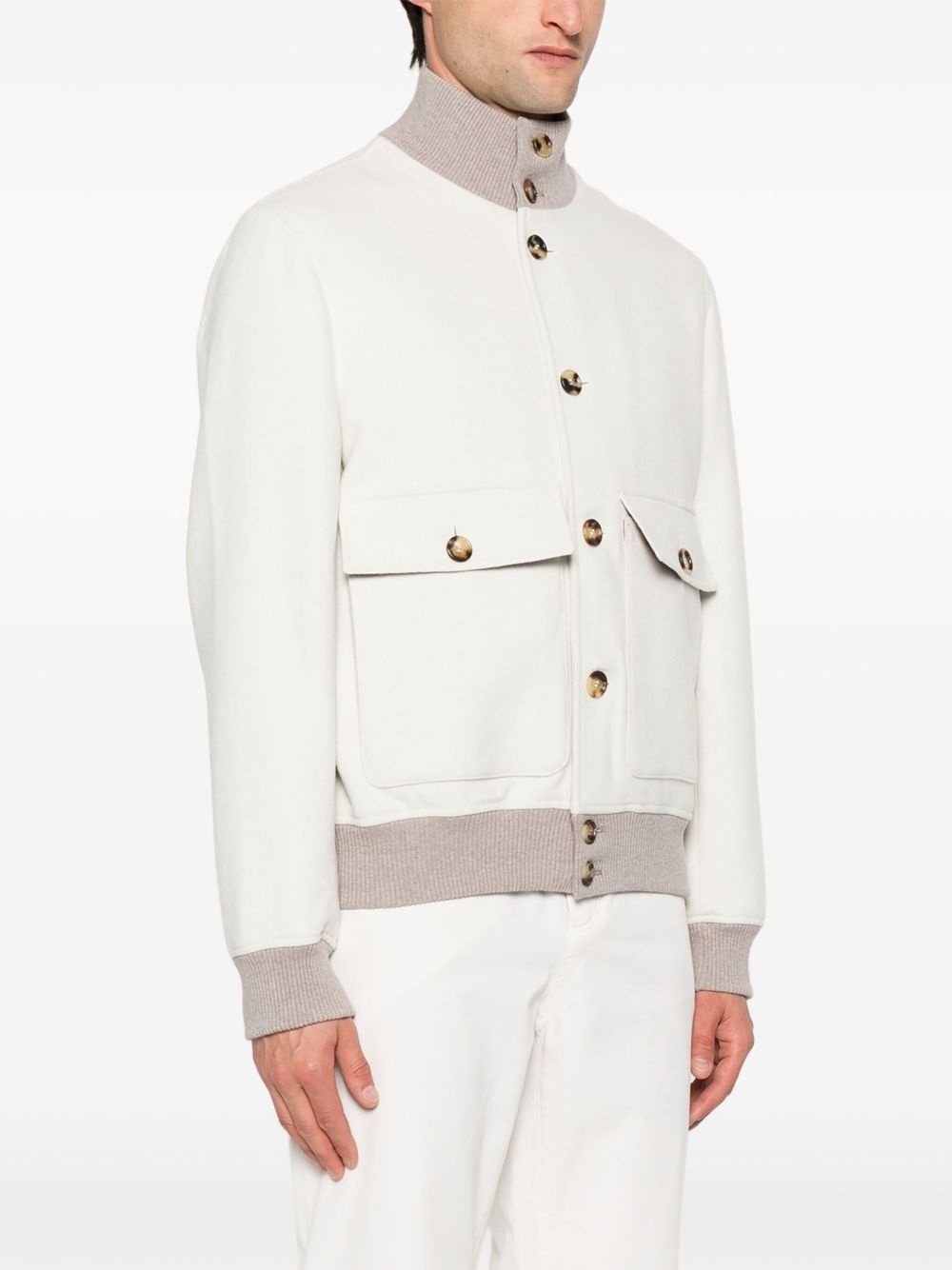 button-up bomber jacket - 3