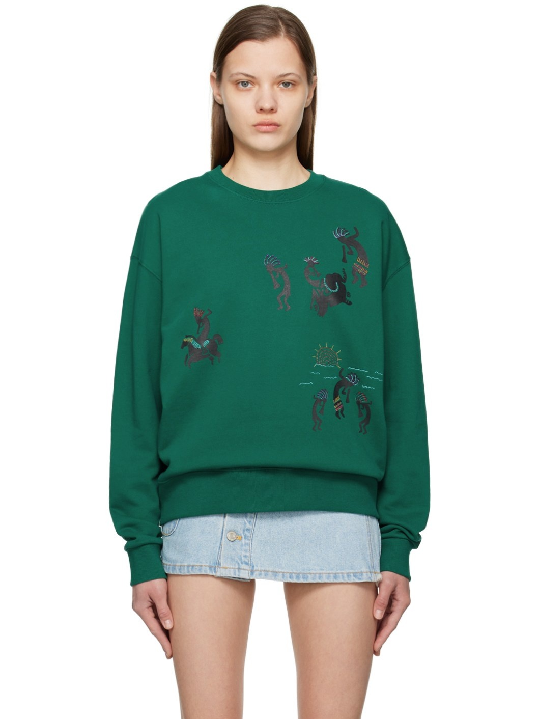 Green Sun Dance Sweatshirt - 1