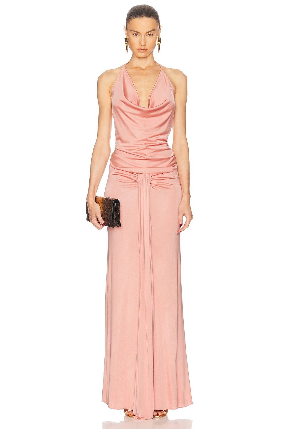 Textured Lustrous Long Skirt - 5