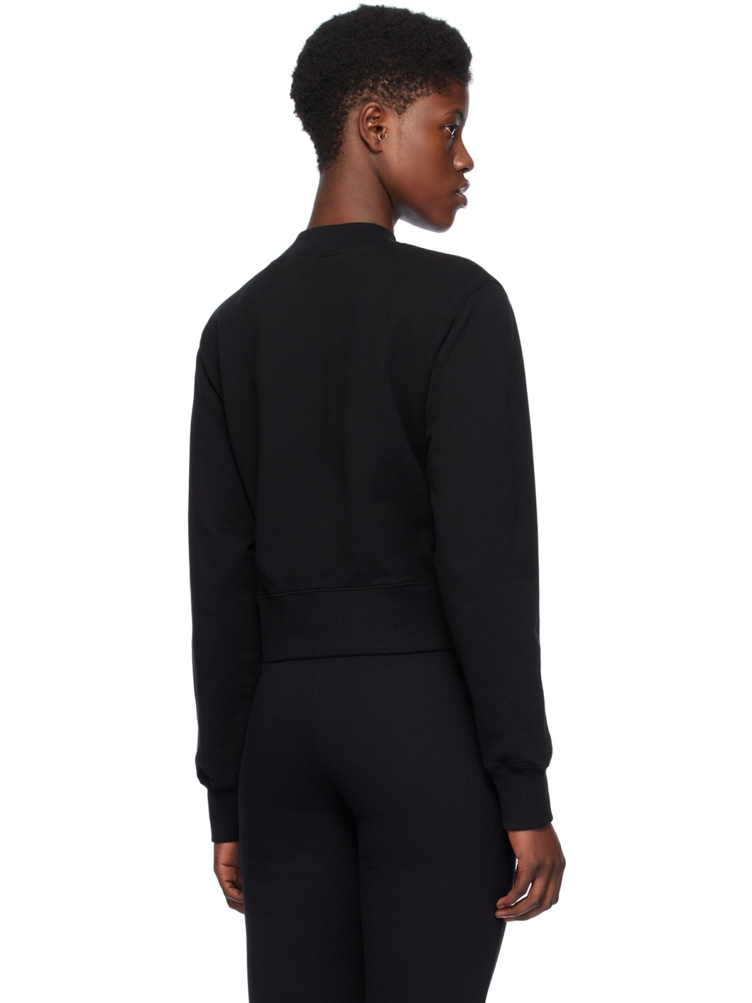 Black Monogram Statement Sweatshirt - 3