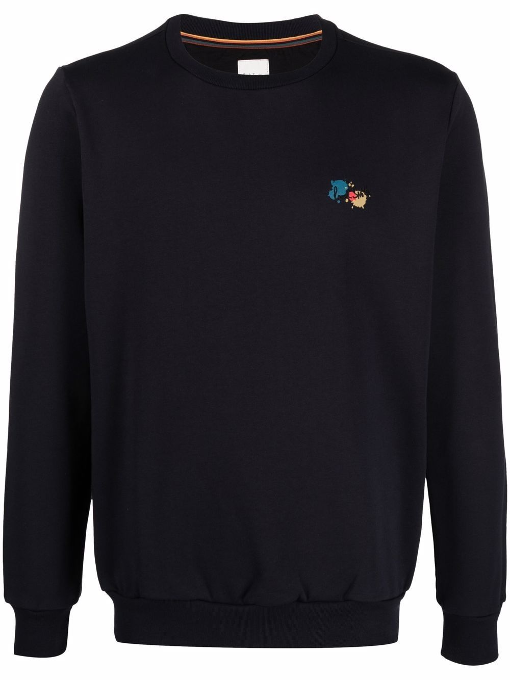 logo-print organic-cotton sweatshirt - 1