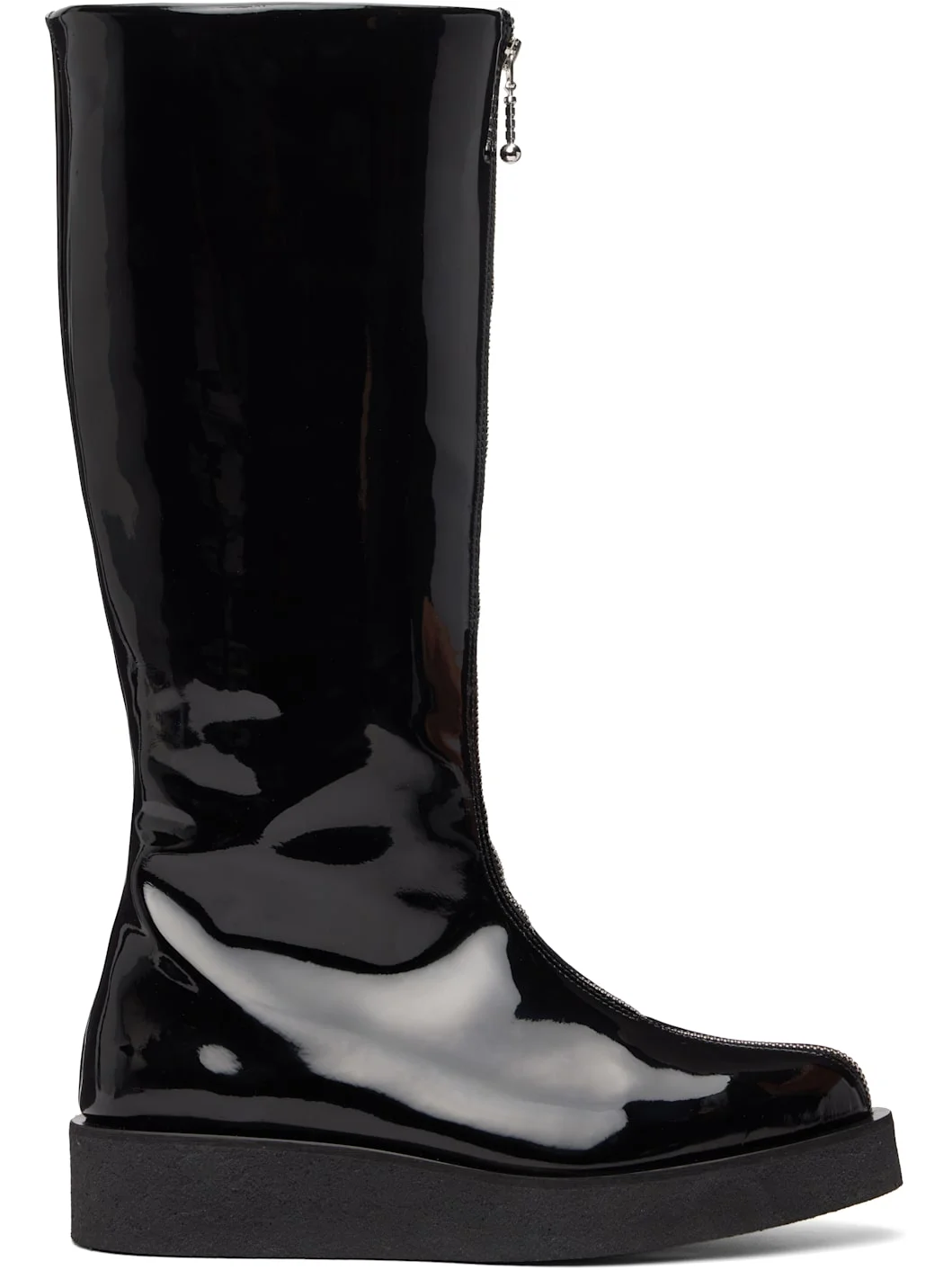 Black High Zip Boots - 1
