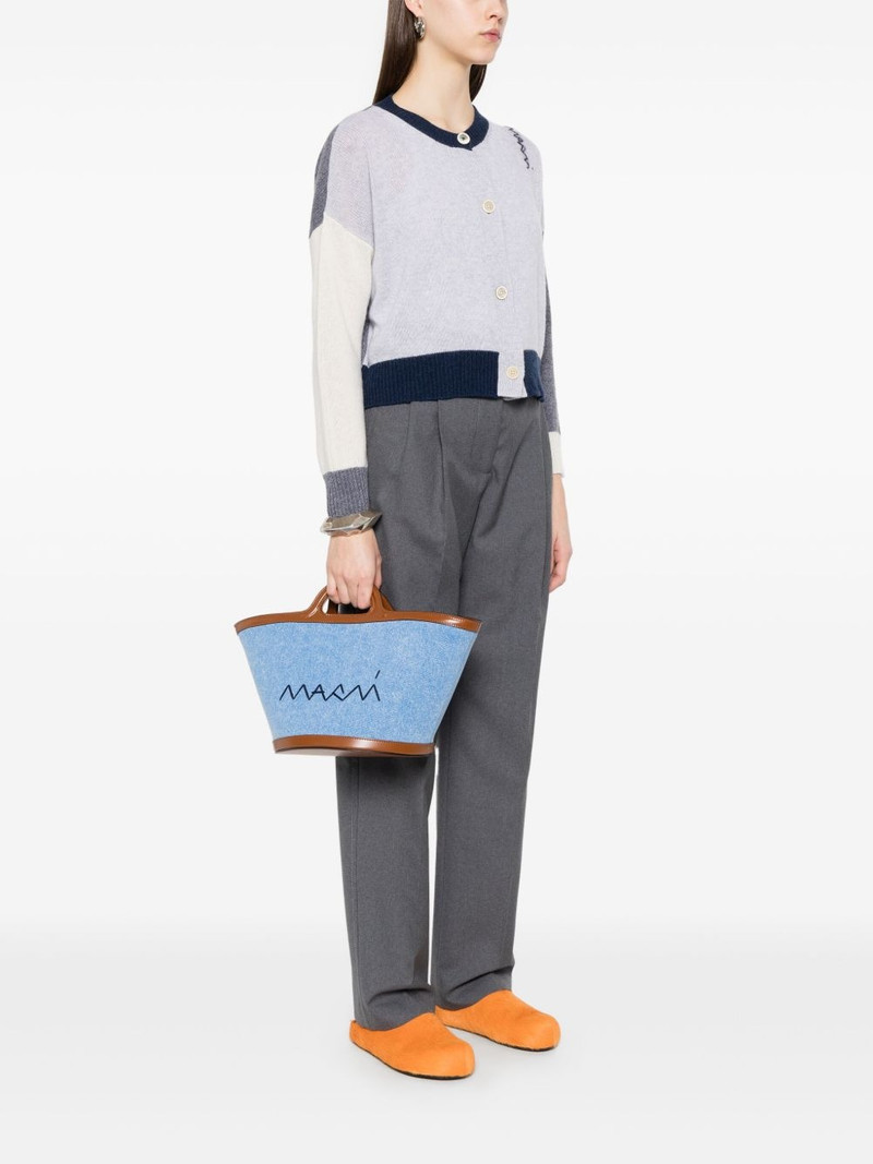 Marni denim bucket bag outlook