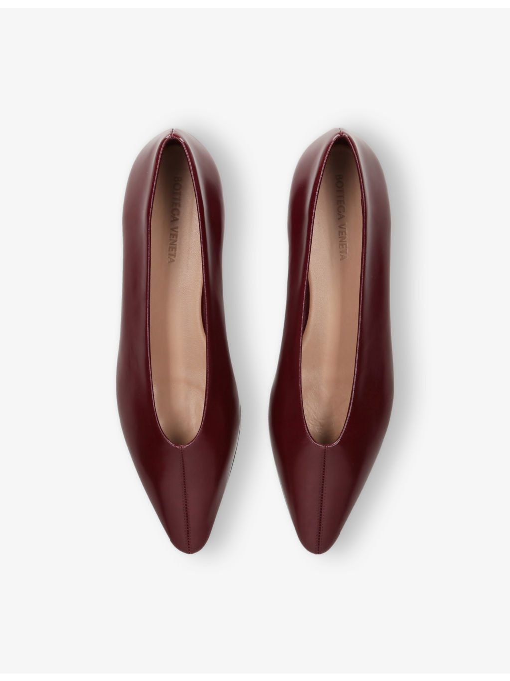 Sofia Flat Leather Ballerina Pumps - 2