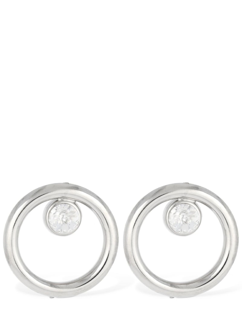 Hoop crystal earrings - 1