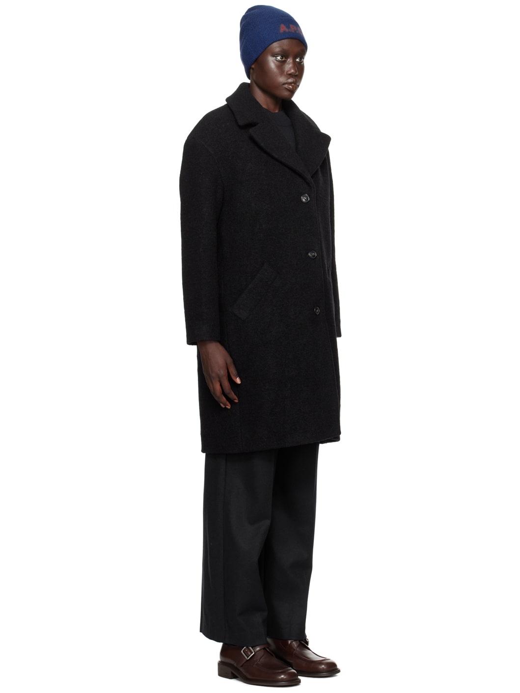 Black Ninon Coat - 2