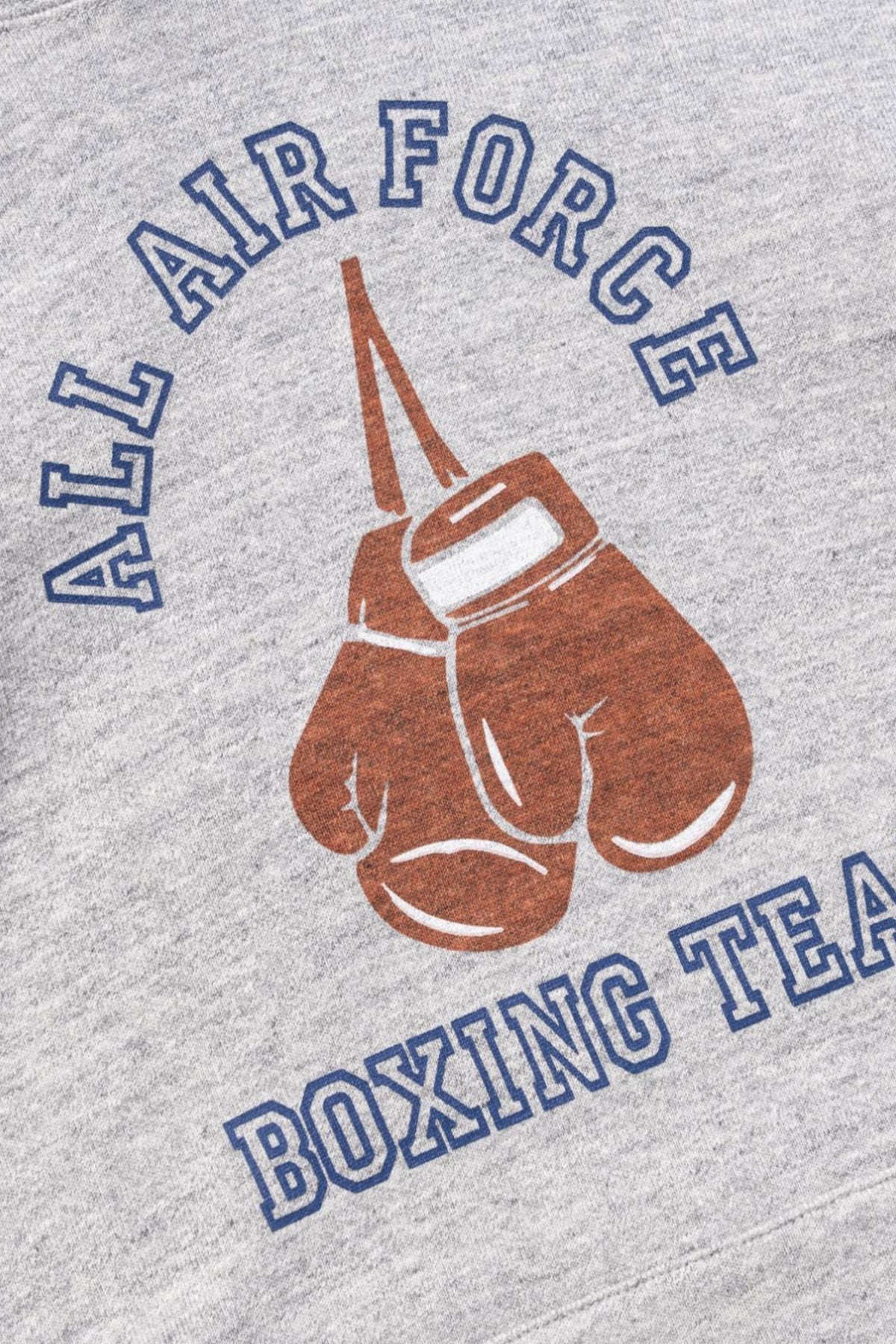 Military Print Hooded Sweatshirt - Air Force Boxing Team - 3