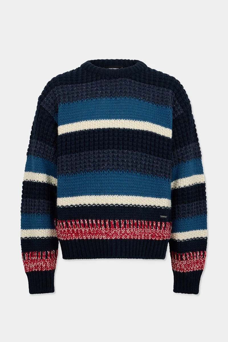 APRÈS SKI STRIPED PULLOVER - 1