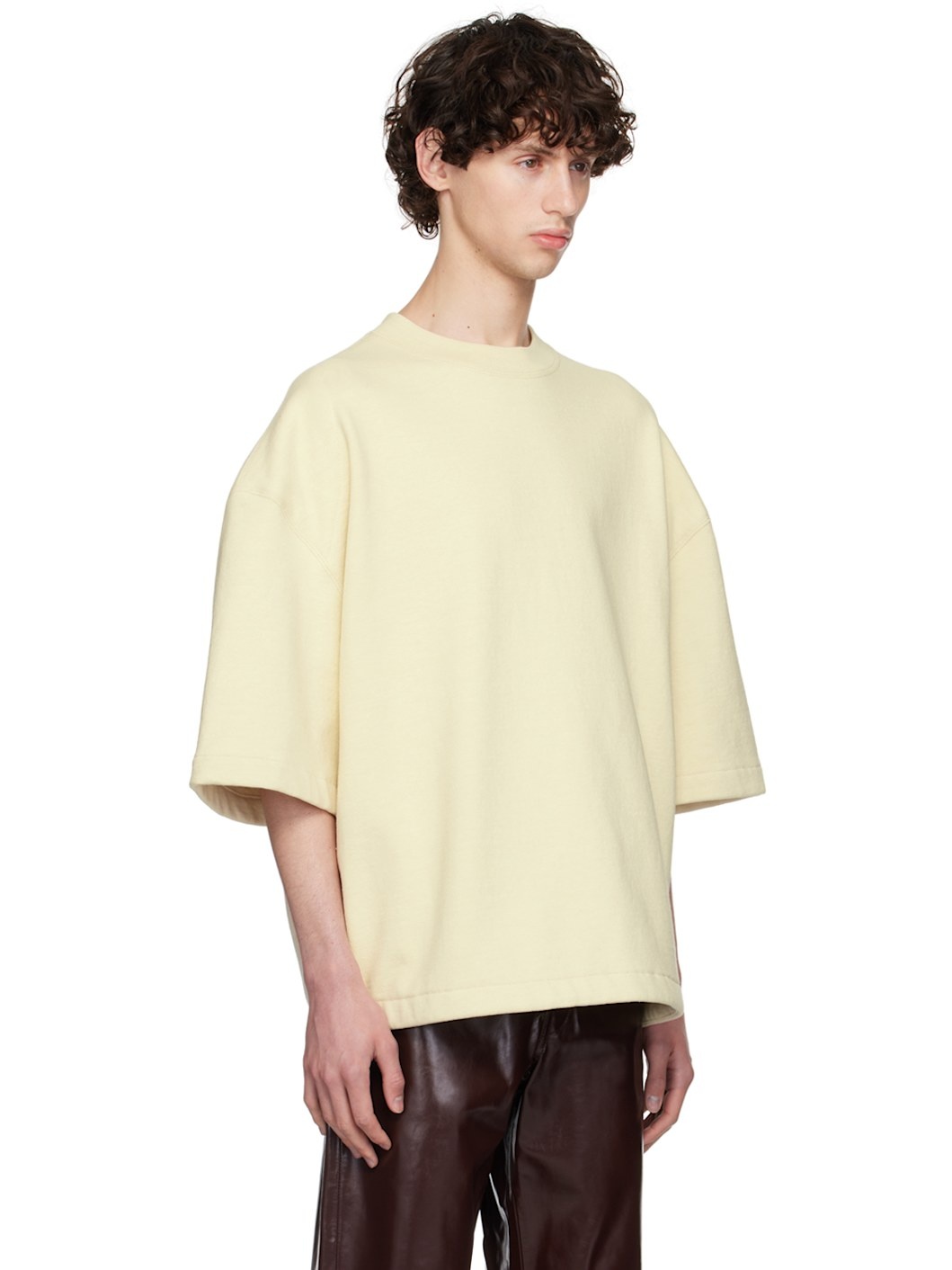 Yellow Padded Shoulders T-Shirt - 2
