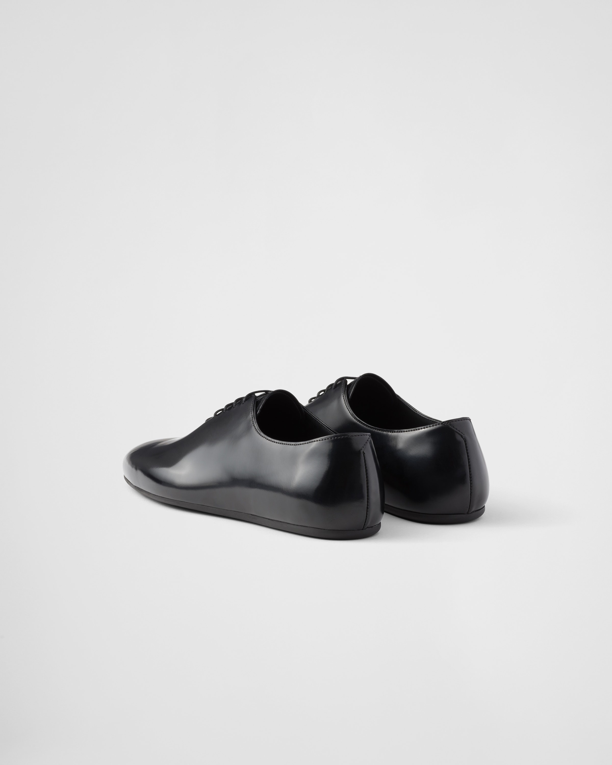 Brushed leather lace-ups - 5