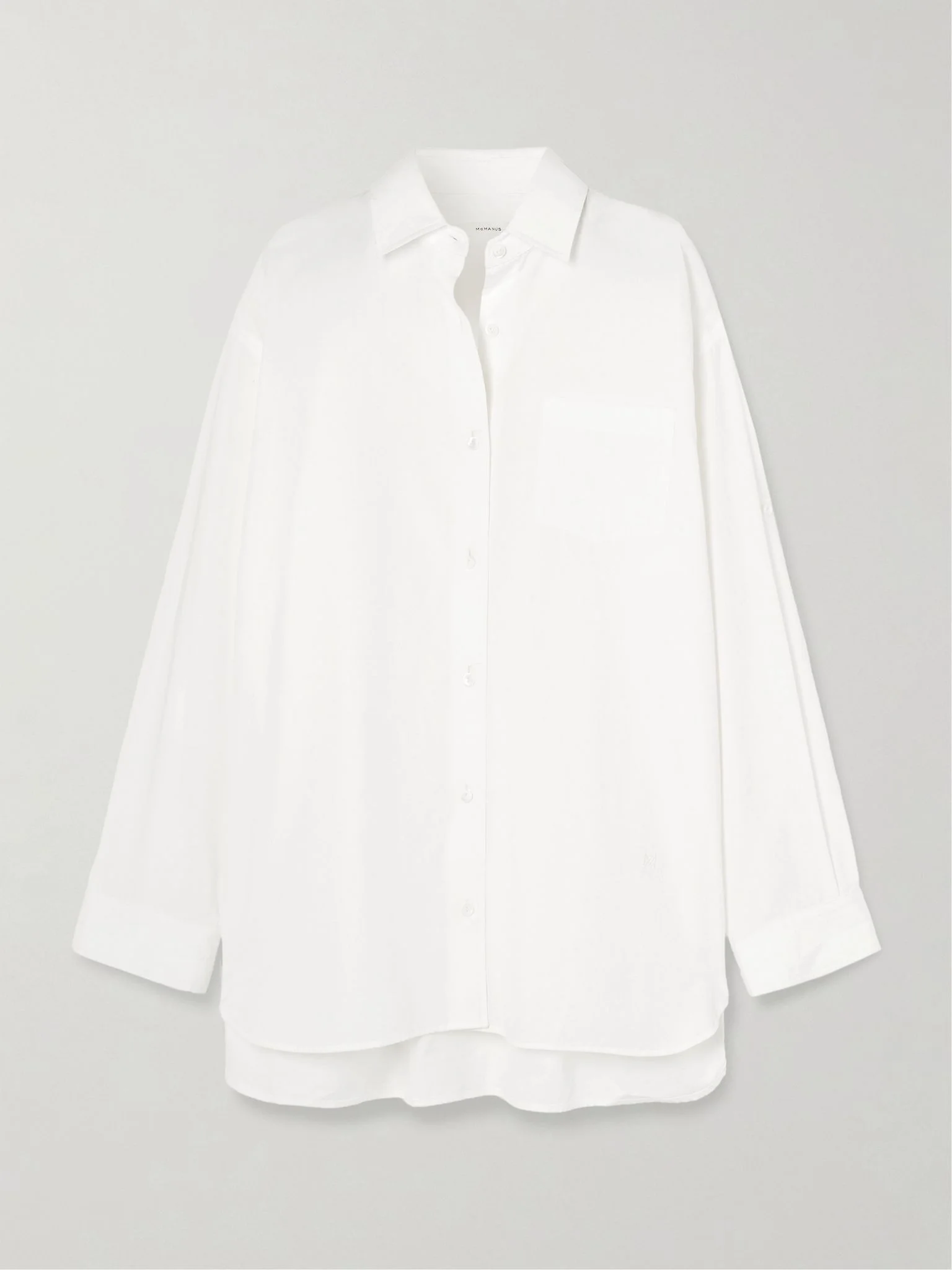 + Maria McManus oversized organic cotton-poplin shirt White - 1