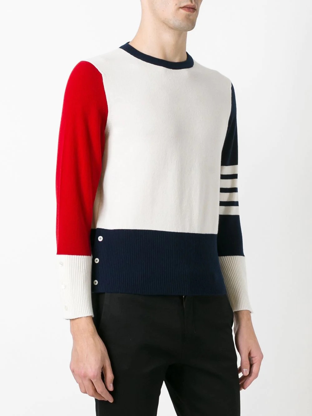 color block sweater - 3