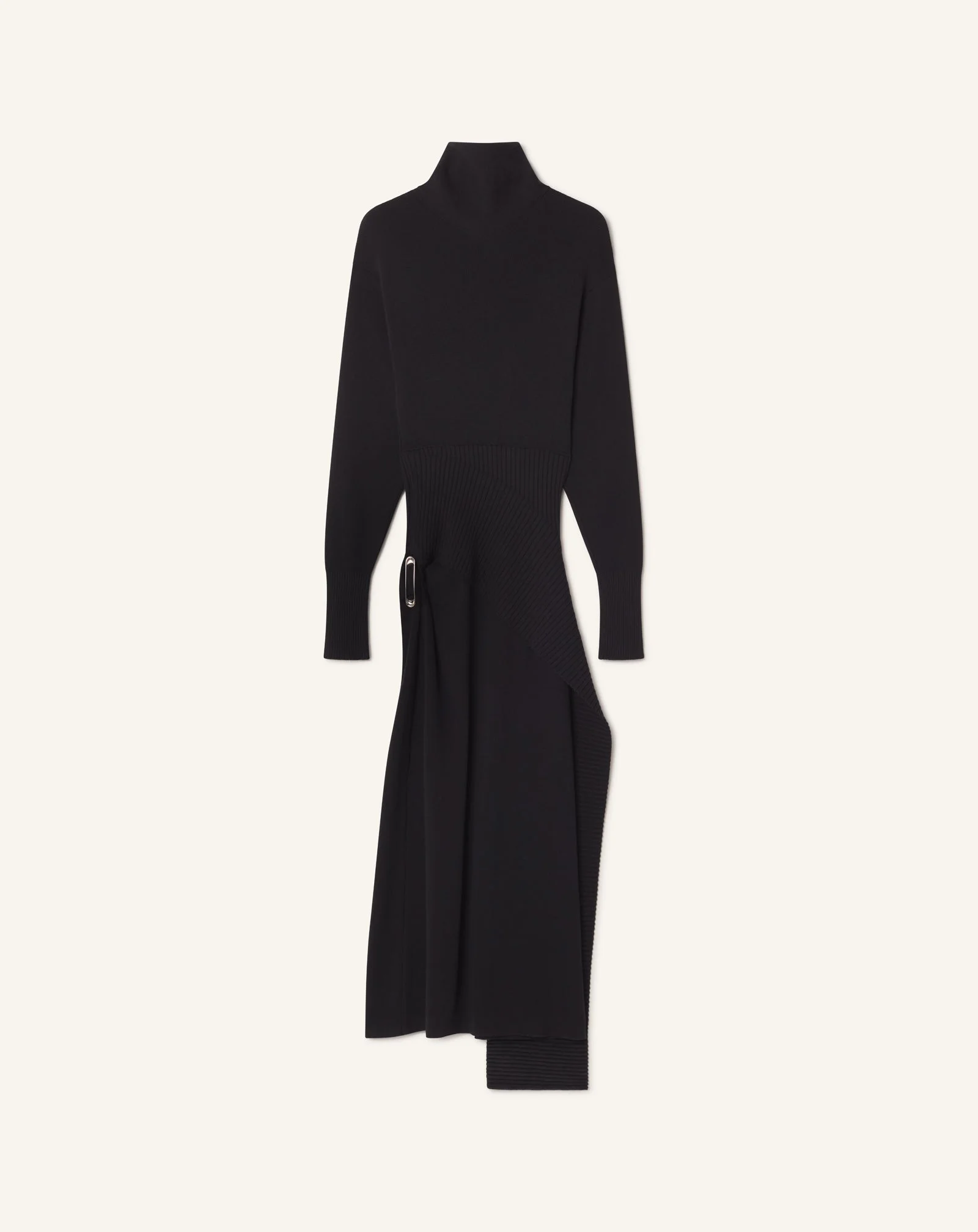 WOOL AND CASHMERE MIDI DRESS - 1