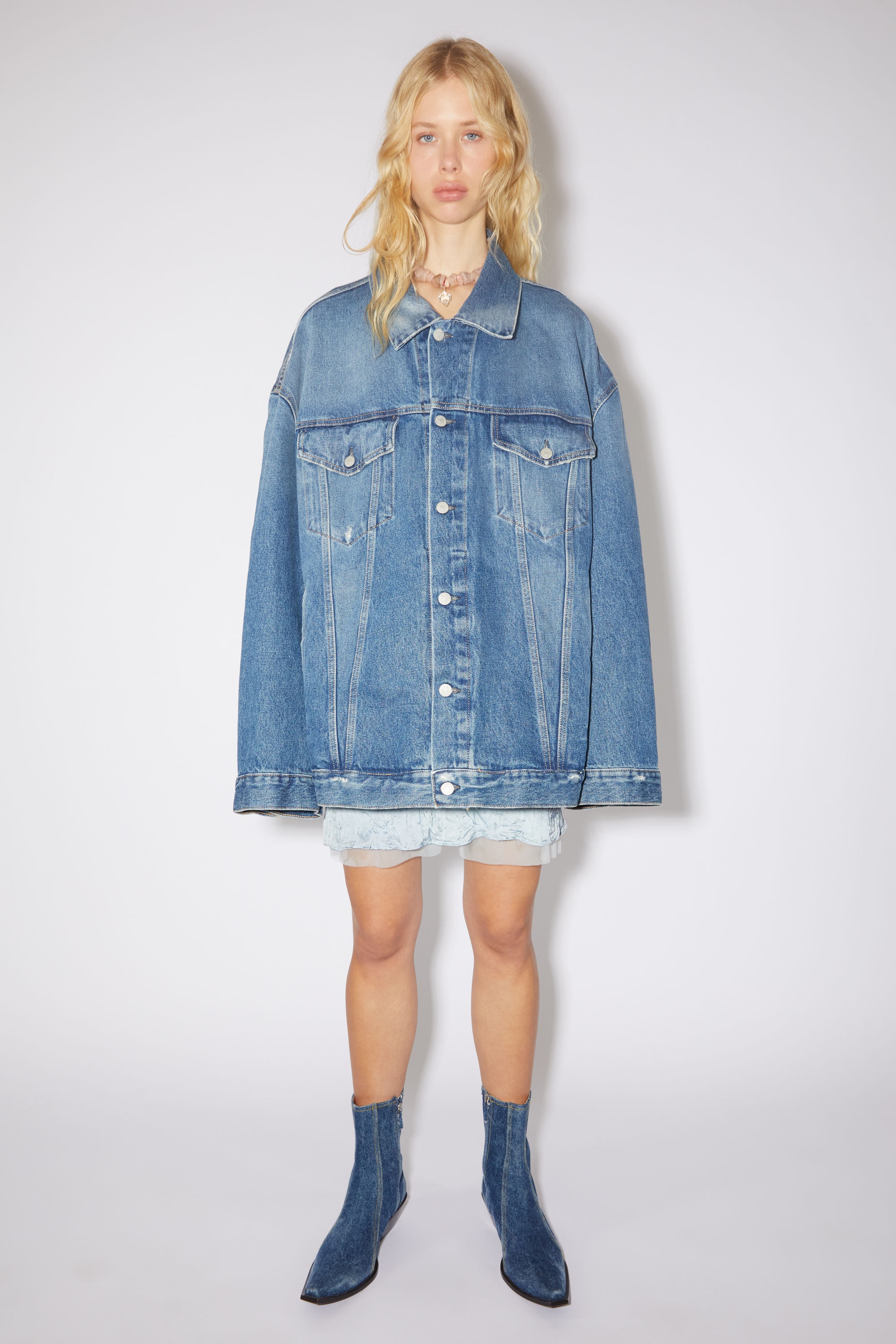Denim ankle boots - Denim blue - 2